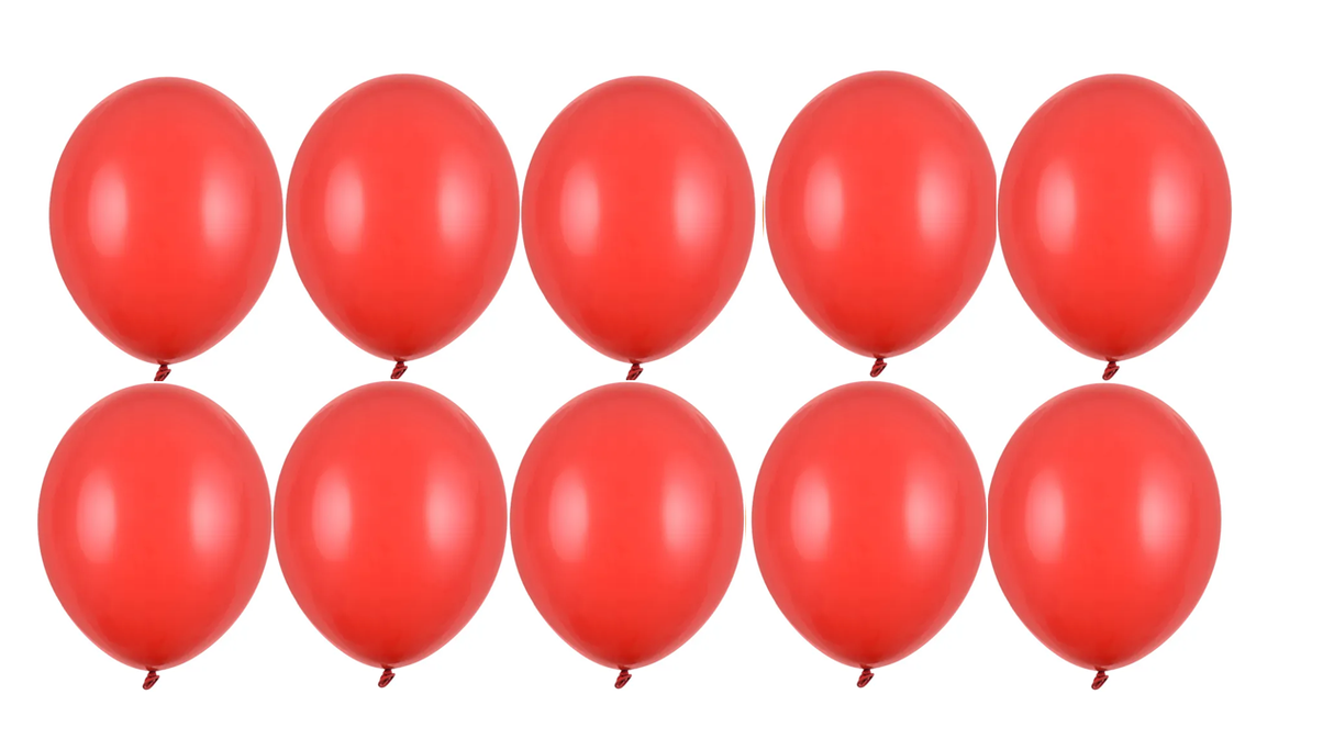 Ballone 30cm, Pastel Poppy Red (10 Stk.)