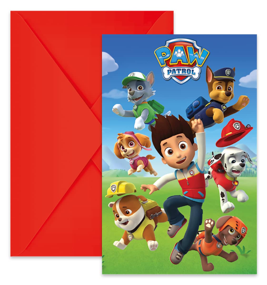 Paw Patrol-Ready For Action, Party Einladungkarte
