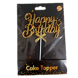 Cake Topper Happy Birthday 13.6cm, Diverse Farben (1 Stk.)