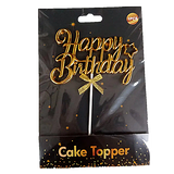 Cake Topper Happy Birthday 13.6cm, Diverse Farben (1 Stk.)
