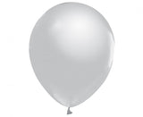 Beauty&Charm Luftballons, Platin Silber 12" / 5 Stk.