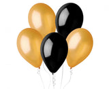 Beauty&Charm Luftballons, 3 x gold, 2 x black / 10 Stk.