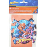 Spiderman Einladungskarte + Briefumschlag