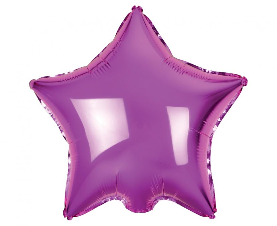Folienballon Stern, 36cm, pink