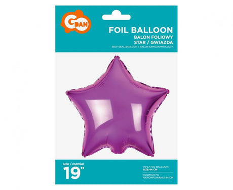 Folienballon Stern, 36cm, pink