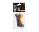Beauty&Charm Luftballons 12“ mit Aufdruck ‚60, gold und schwarz, 5 Stk.