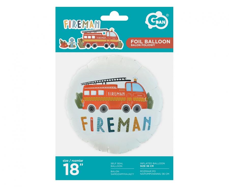 Folienballon Feuerwehr 46cm/18''