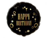 Folienballon Happy Birthday, 18" / 36cm