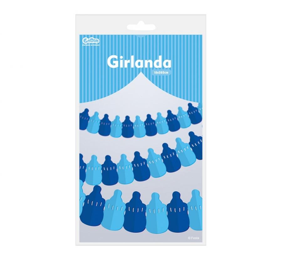 Banner Babyflasche - blau - 3.6m (1 Stk.)