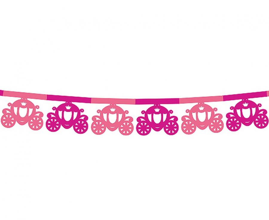 Banner Kutsche - pink - 3.6m (1 Stk.)