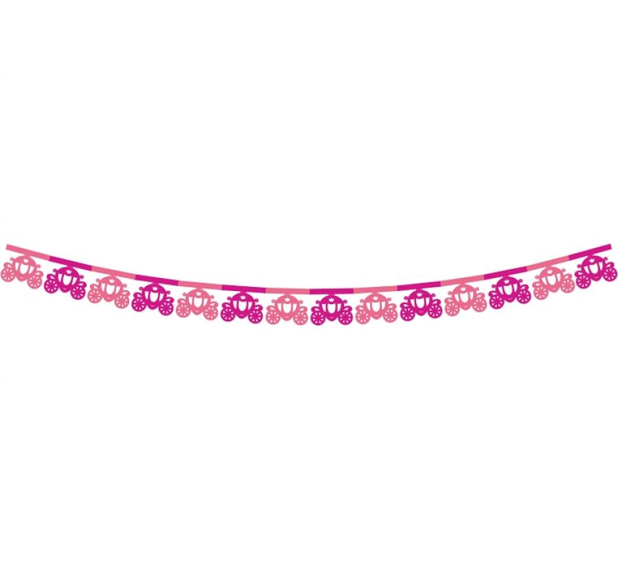 Banner Kutsche - pink - 3.6m (1 Stk.)