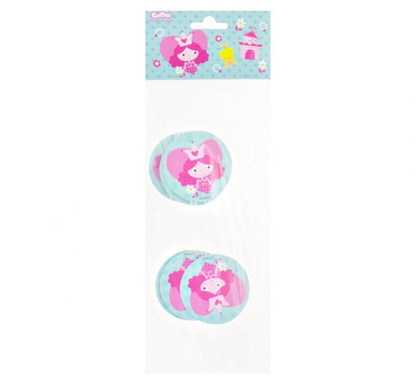 Trinkhalme "Princess", Pastell Mix (6 Stk.)