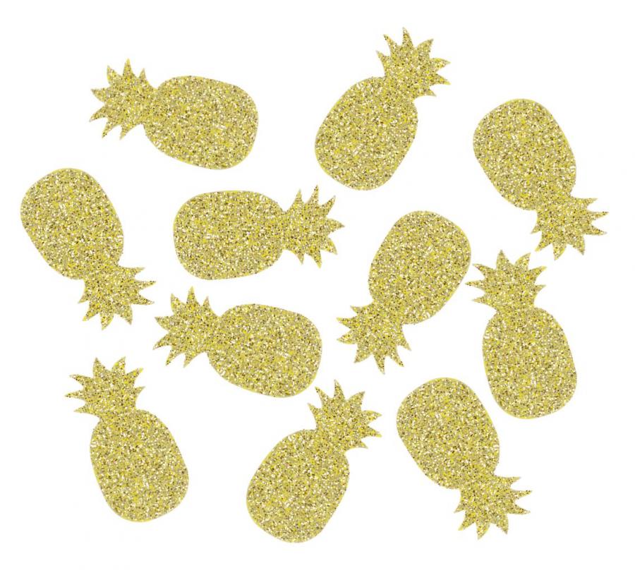 Glitter Ananas Konfetti, 1,5x3 cm, 18 g