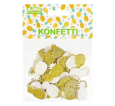Glitter Ananas Konfetti, 1,5x3 cm, 18 g