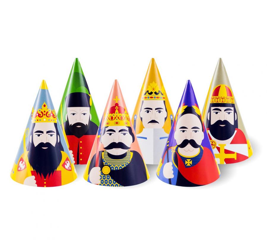 Papierhüte „Royal Party“, 6 Stück