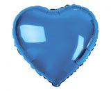 Folienballon Herz 45cm, blau (1 Stk.)