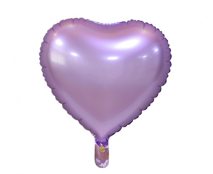 Folienballon Herz 45cm, lila (1 Stk.)