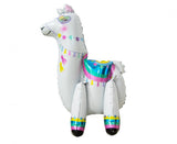 Folienballon Llama, 65 cm, weiß, stehend