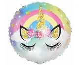 Folienballon Pastell Einhorn, 18" / 45cm