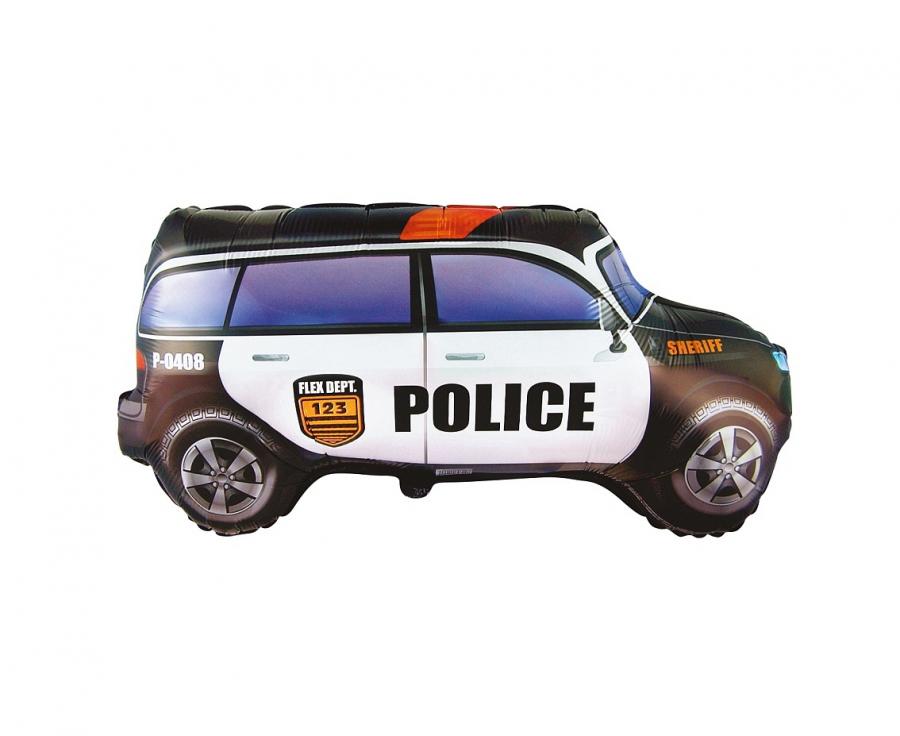 Folienballon Polizei 90cm, Metallic Mix (1 Stk.)