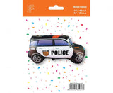 Folienballon Polizei 90cm, Metallic Mix (1 Stk.)