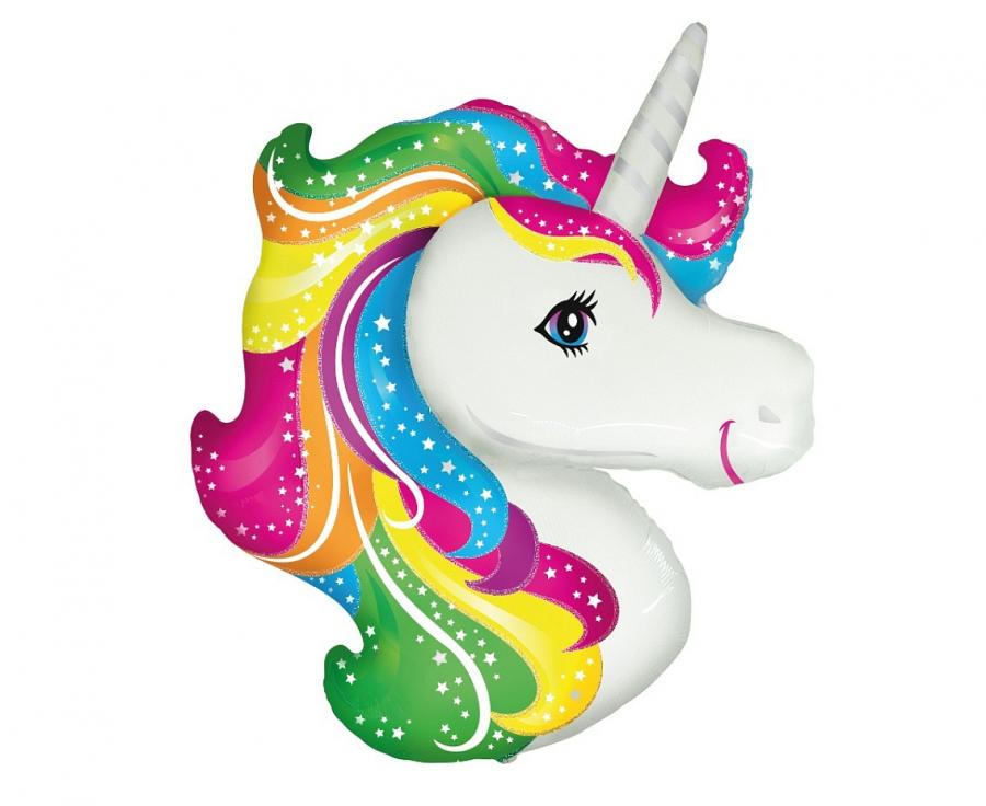 Ballone Einhorn 90cm, Metallic Mix (1 Stk.)