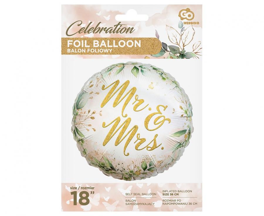 Folienballon Mr & Mrs, 45cm