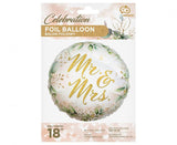 Folienballon Mr & Mrs, 45cm