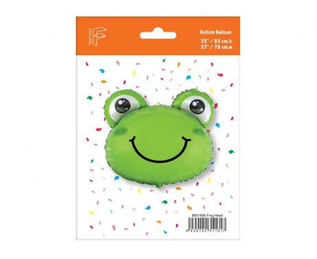 Folienballon Frosch, 63x70cm