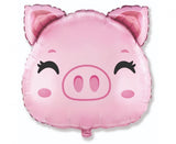 Ballone Schweinchen 60cm, Pastell pink (1 Stk.)