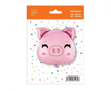 Ballone Schweinchen 60cm, Pastell pink (1 Stk.)