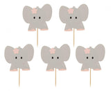 Cake Topper Elefant (10 Stk.)