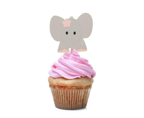 Cake Topper Elefant (10 Stk.)
