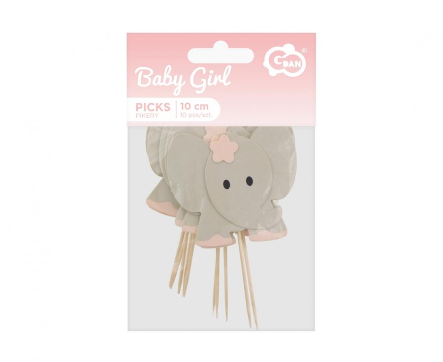 Cake Topper Elefant (10 Stk.)