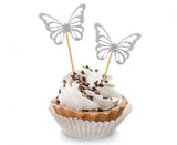 Cake Topper Schmetterlinge elegant (12 Stk.)