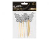 Cake Topper Schmetterlinge elegant (12 Stk.)