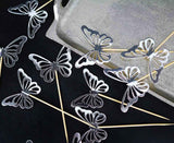 Cake Topper Schmetterlinge elegant (12 Stk.)