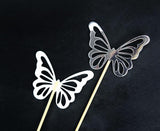Cake Topper Schmetterlinge elegant (12 Stk.)