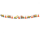Papiergirlande Baustelle, Länge 360 cm