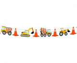 Papiergirlande Baustelle, Länge 360 cm