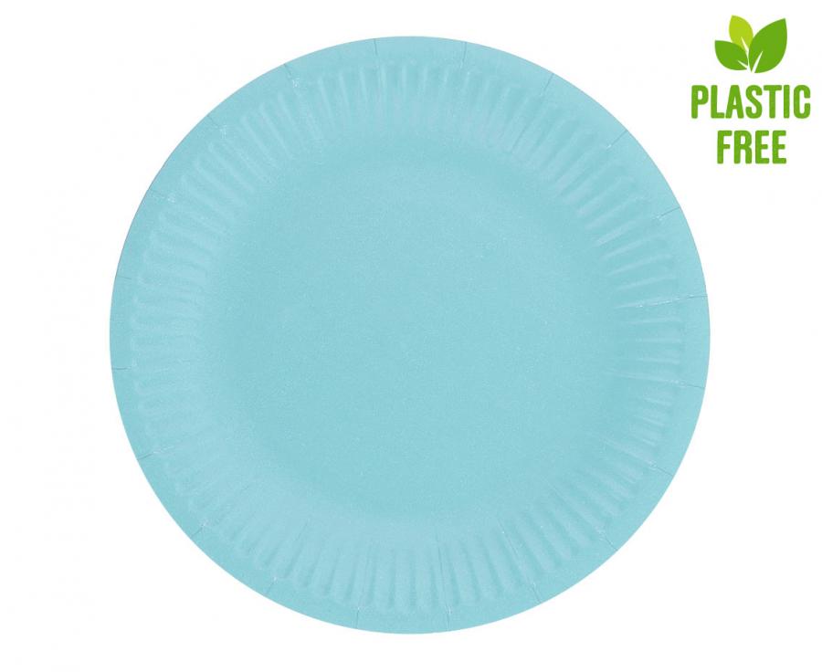 Teller 18cm, Pastell blau (6 Stk.)