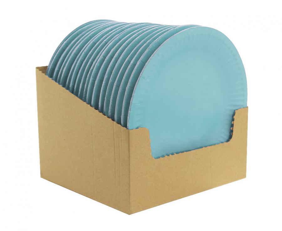 Teller 18cm, Pastell blau (6 Stk.)