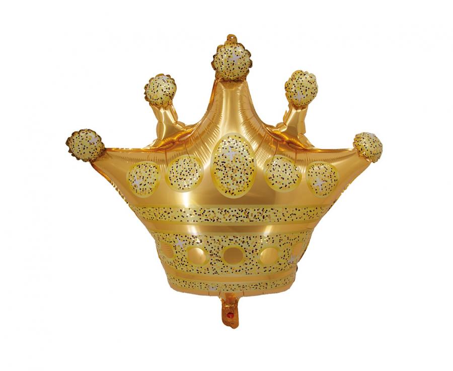 Folienballon Krone. 66 x 53 cm, gold