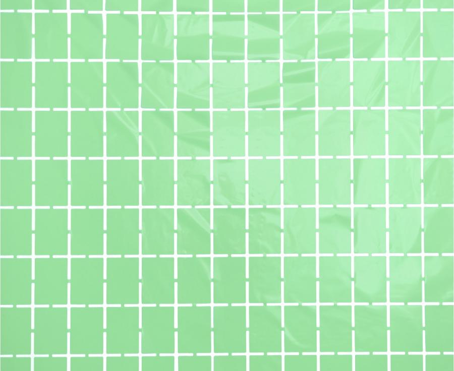 Fransen-Deko-Vorhang Quadrat, pastell-hellgrün, 100 x 200 cm