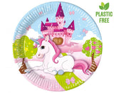 Teller Einhorn 20cm, Metallic Mix (8 Stk.)
