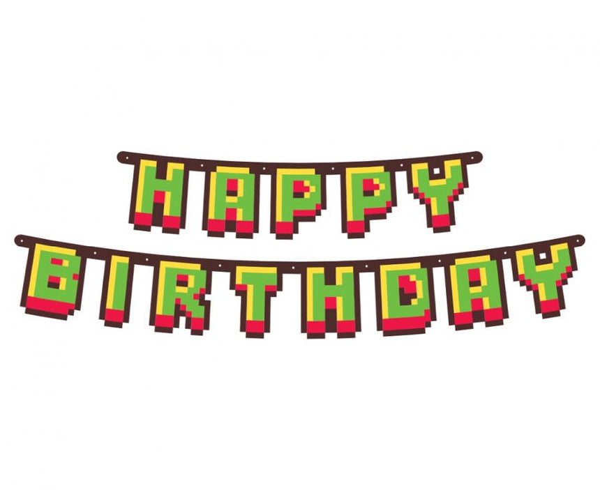 Banner Game On - Level Up Birthday 1.60m, Mix (1 Stk.)
