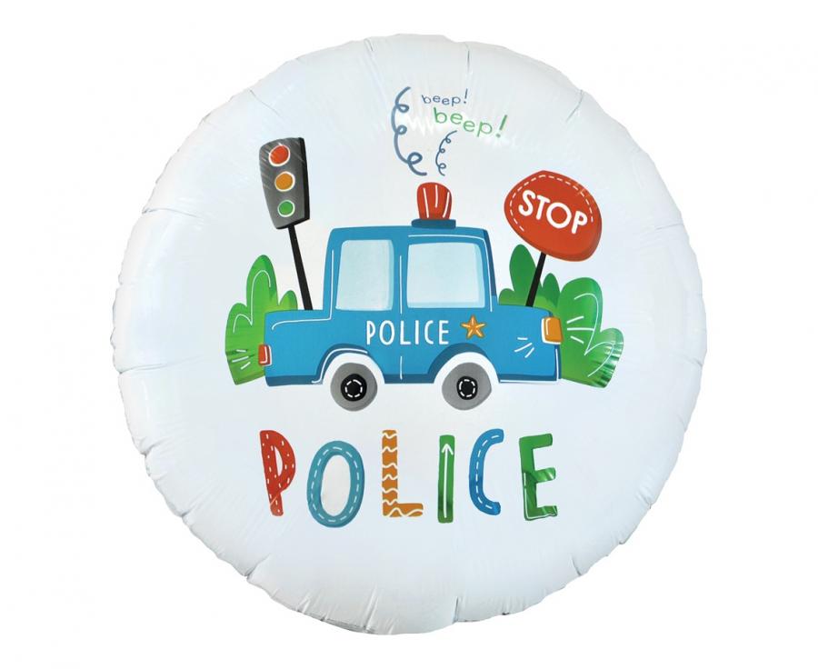 Folienballon Polizei 46cm/18''