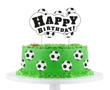 Cake Topper Fussball 13x19cm (1 Stk.)