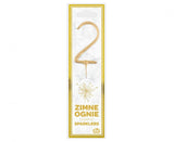 Geburtstagskerzen Sparkler ''2'' 7cm, gold (1 Stk.)