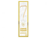 Geburtstagskerzen Sparkler ''7'' 7cm, gold (1 Stk.)